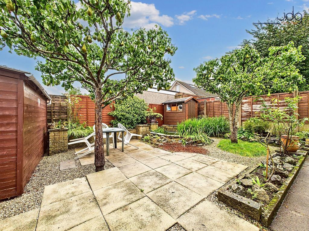 Garden with Pond and two pear trees