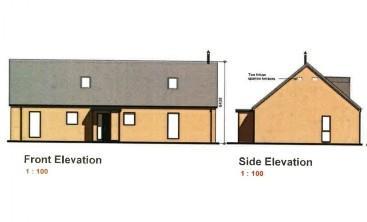 Front and Side Elevations Drawing
