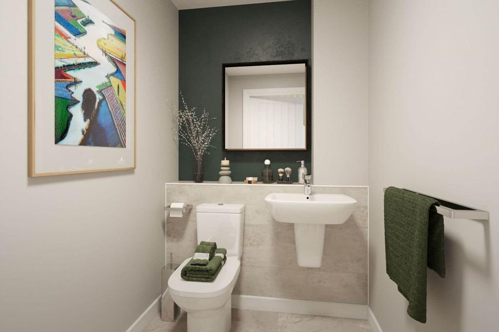 Spacious cloakroom