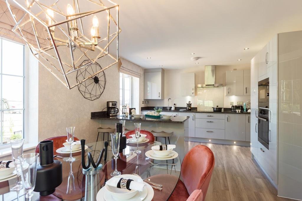A large and sociable dual aspect kitchen/dining...