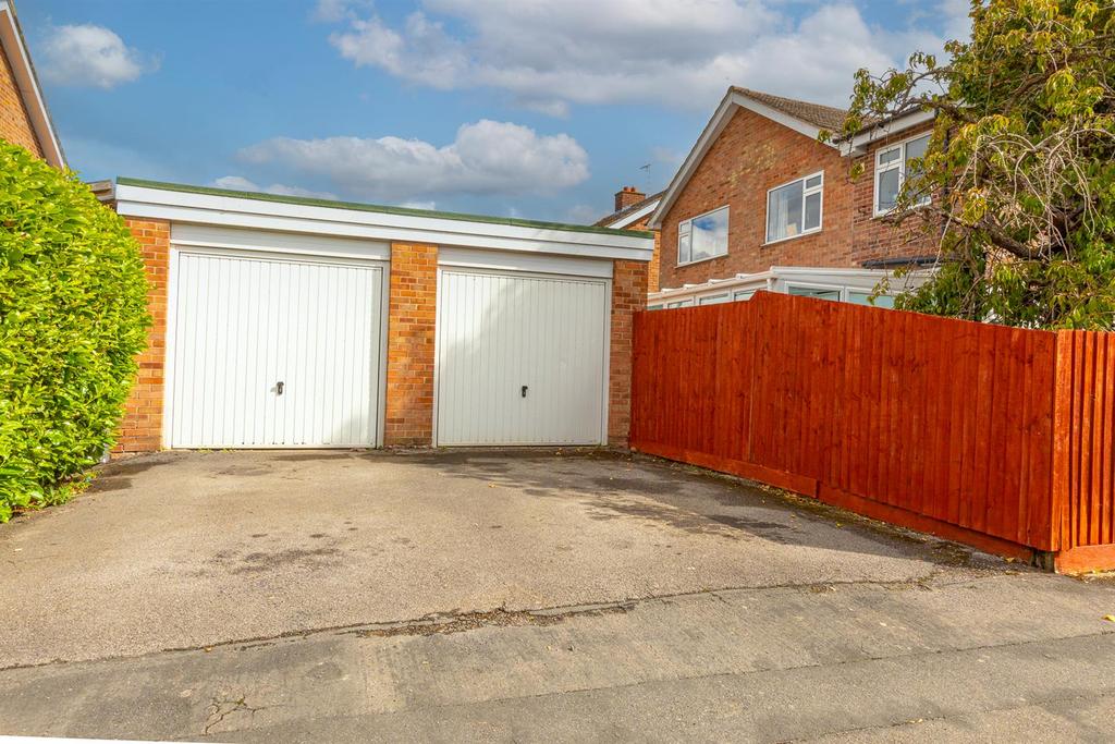 Detached double garage