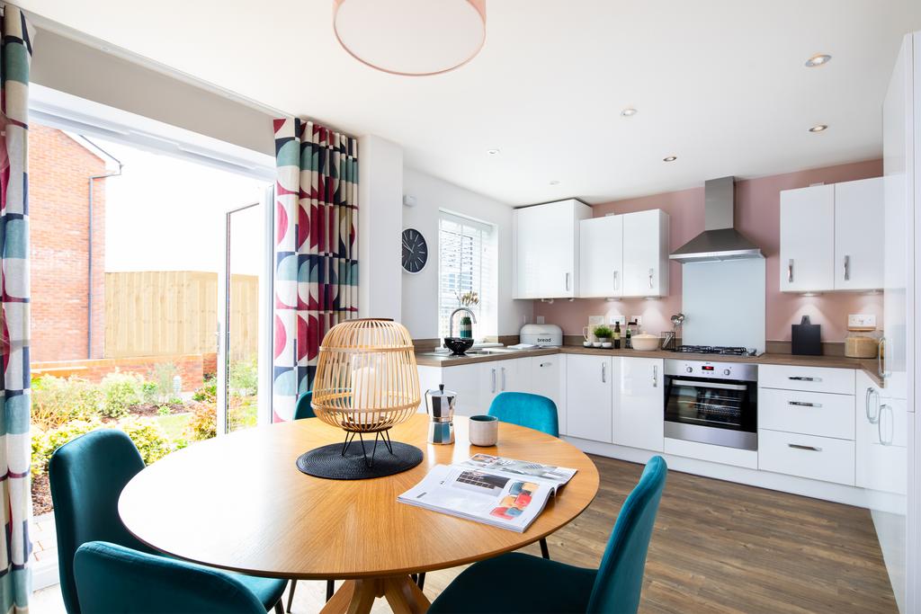 Open plan kitchen in the Maidstone 3 bedroom home