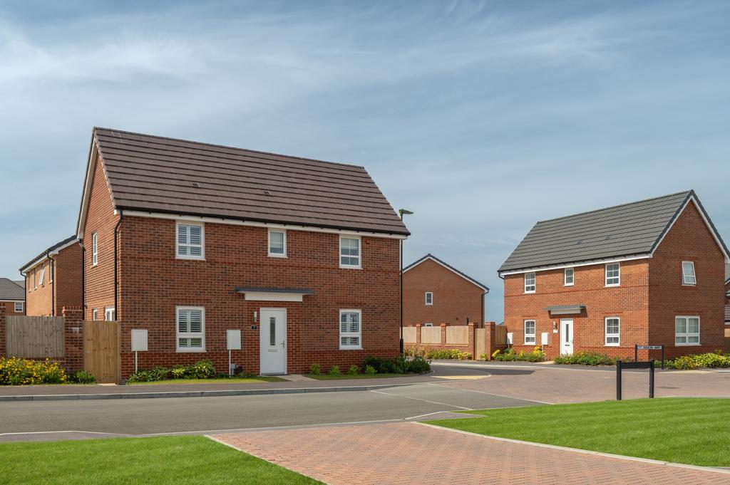 Street view of the 3 bedroom Moresby at Ryebank...