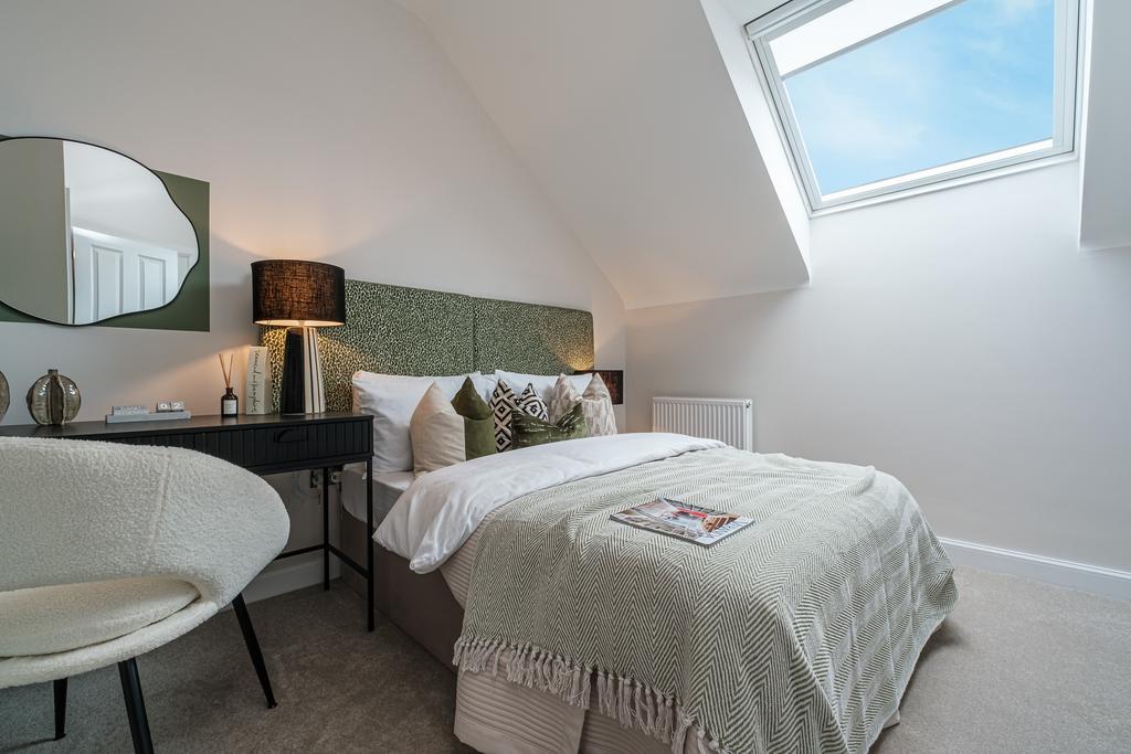 Interior shot of bed 2 in our 3 bed Knightwood...