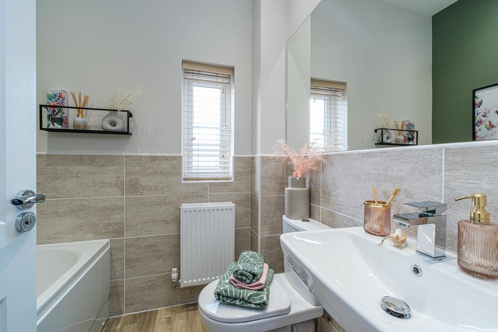 Interior shot of the bathroom in our 3 bed...