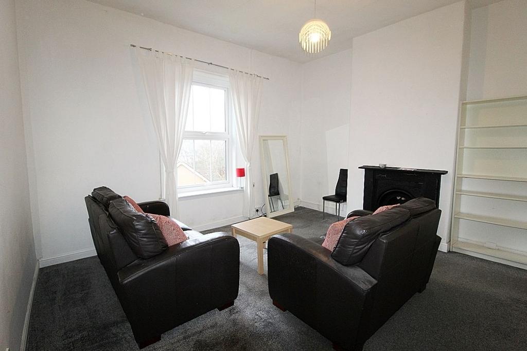 Living room, fireplace