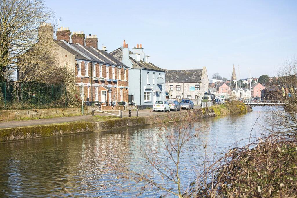 View from canal to church
