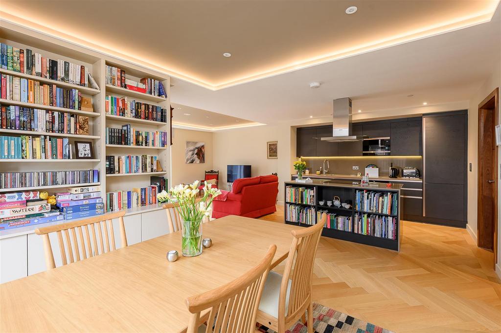 Open plan living dining kitchen