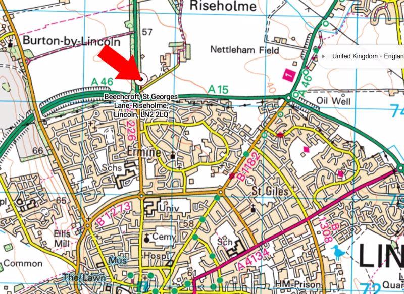 Area location map