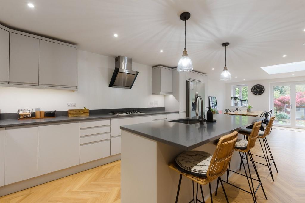 Open-plan living area, open plan living