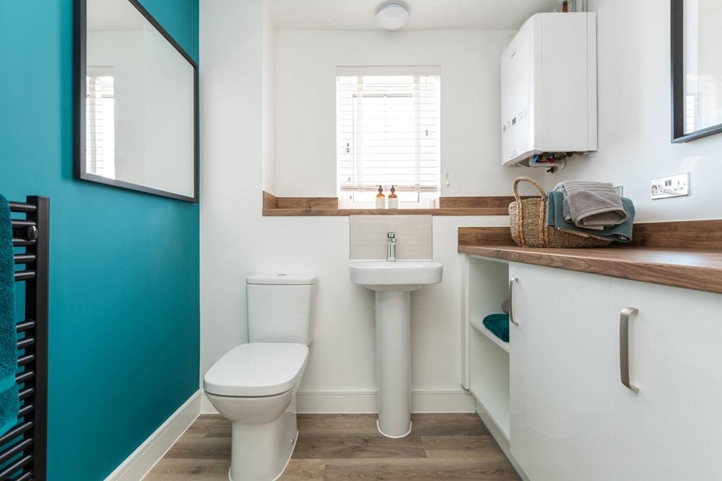 Downstairs WC with utility, keeping the washing...