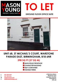 Office to rent, 6-7 Warstone Para E Birmingham B18 6NR