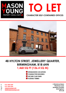 Office to rent, 48 Hylton St Birmingham B18 6HN