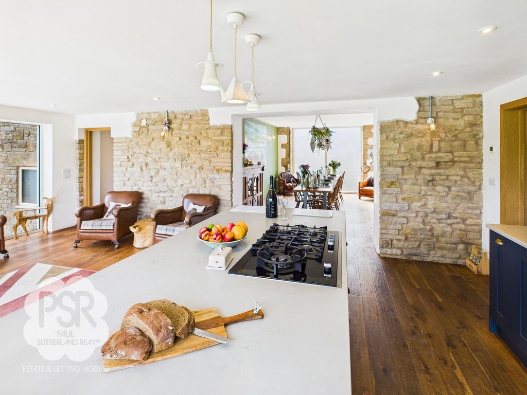 Open-Plan Kitchen Living and Dining Space