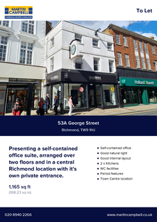 Office to rent, 53-53A George St Richmond TW9 1HJ