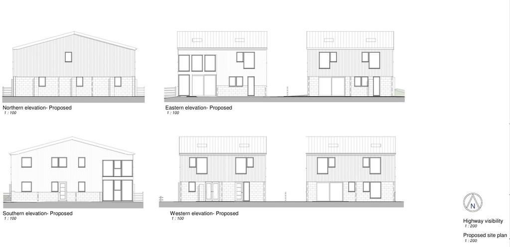 Proposed elevations