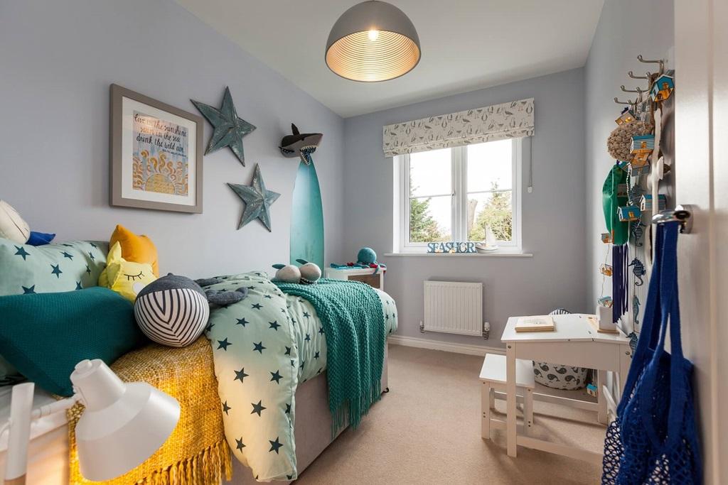 Bedroom 3 is well-suited to a child or even a...