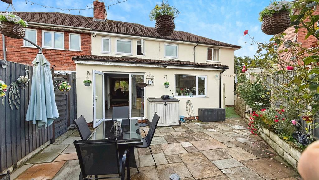 Rear of property
