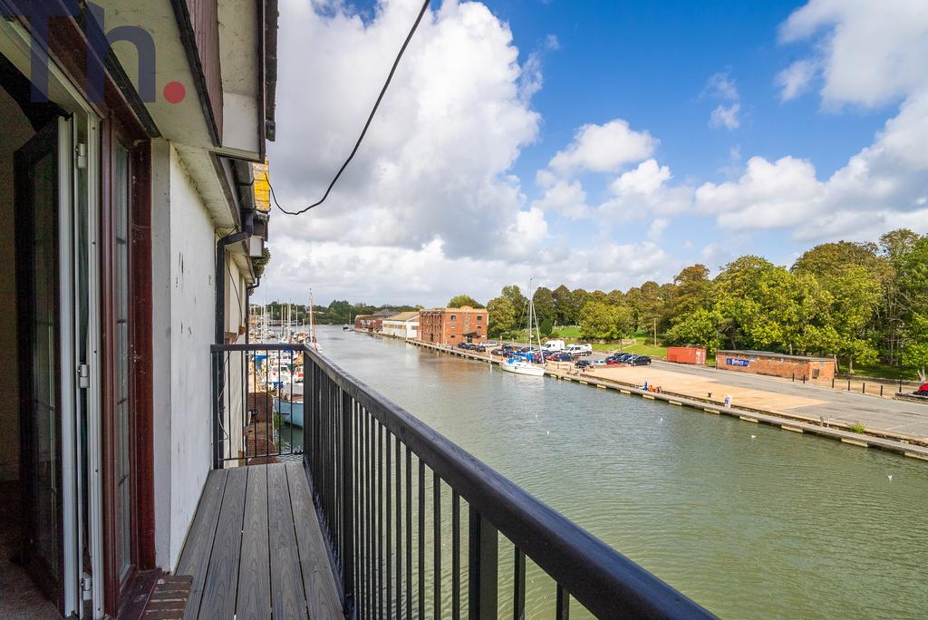 Balcony with River & Riverside Views