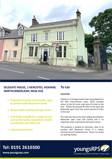 Office to rent, 1 Hencotes Hexham NE46 2EQ