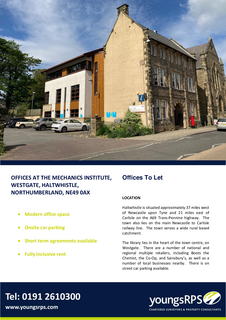 Office to rent, Westgate Haltwhistle NE49 0AX