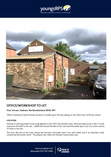 Office to rent, Vine Ter Hexham NE46 1NT