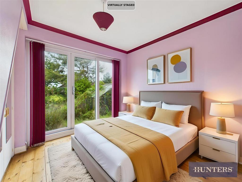 AI Staged Bedroom