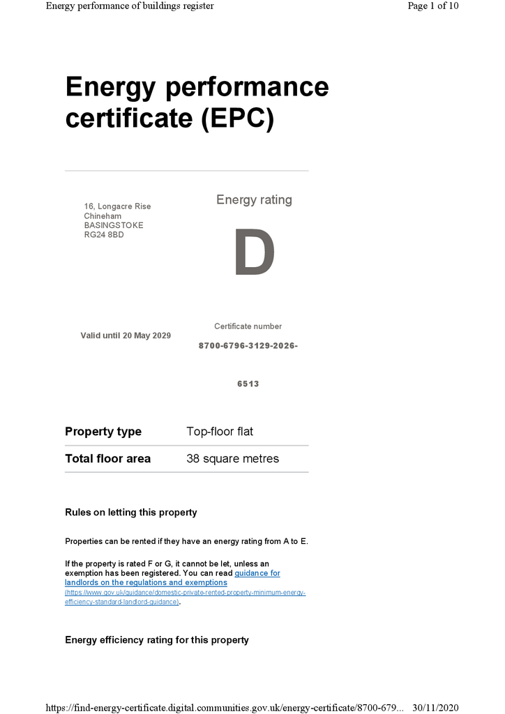 EPC Certificate
