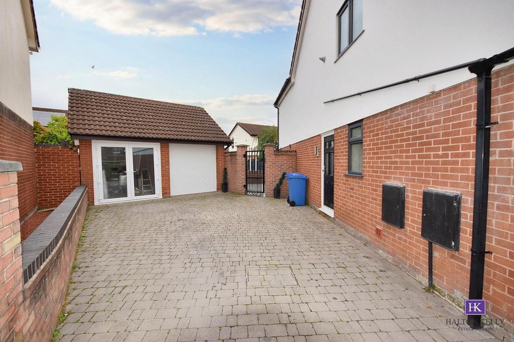 Detached double garage
