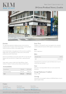 Office to rent, 39 Great Portland St London W1W 7JZ