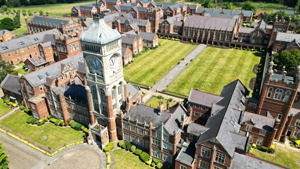 Aerial photo of development