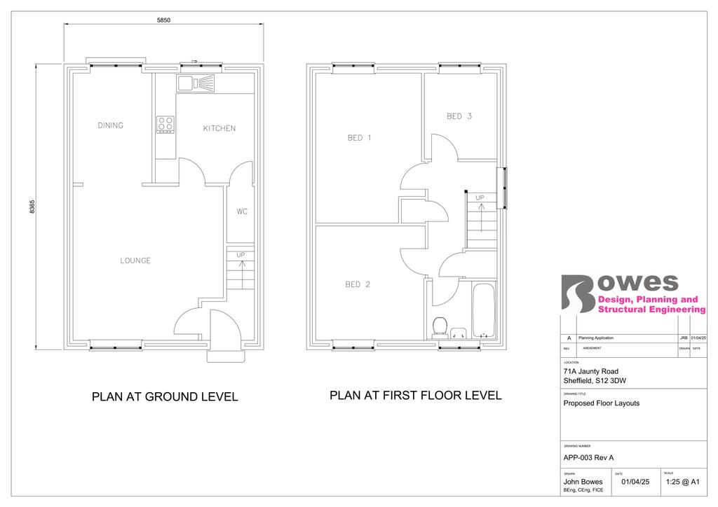 Proposed floorplan