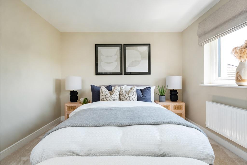 Bedroom 3 is ideal for guests or older children