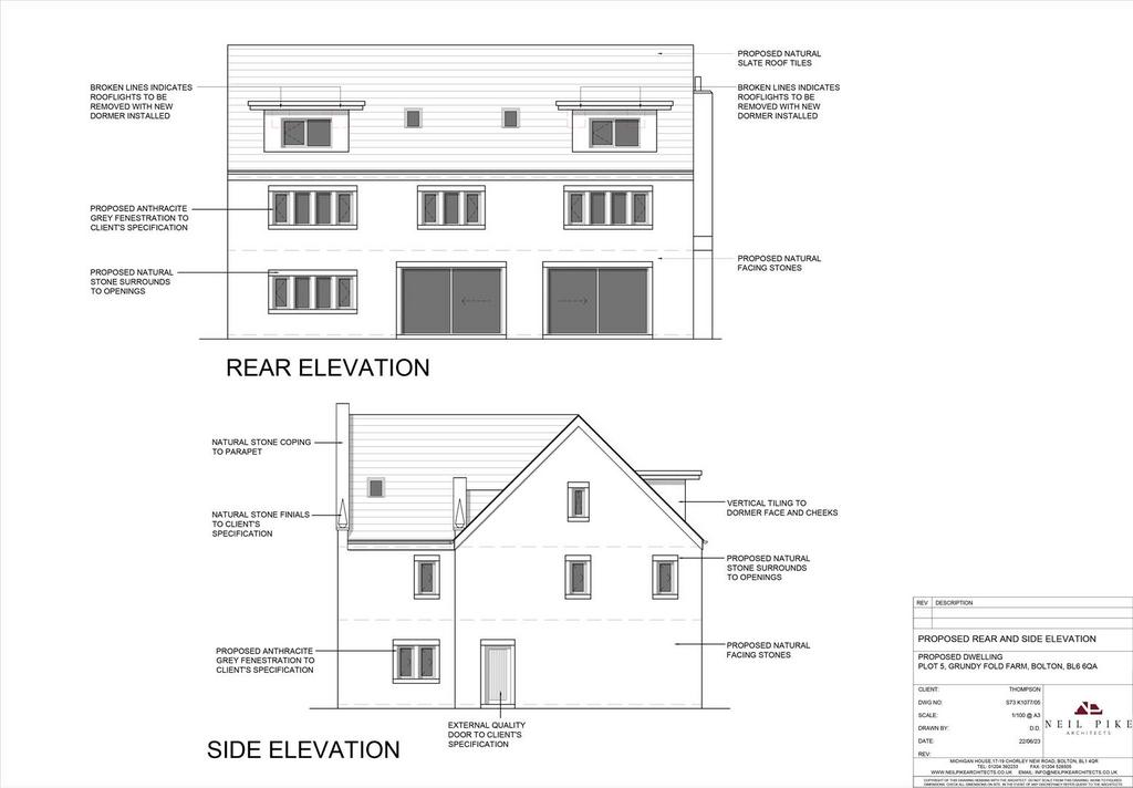 K1088-05 S73 A3 Proposed Rear and Side Elevation.j