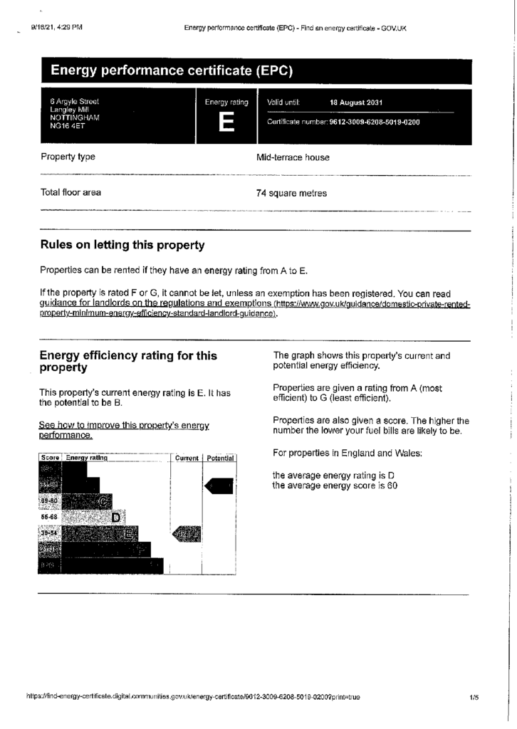 Energy Performance Certificate