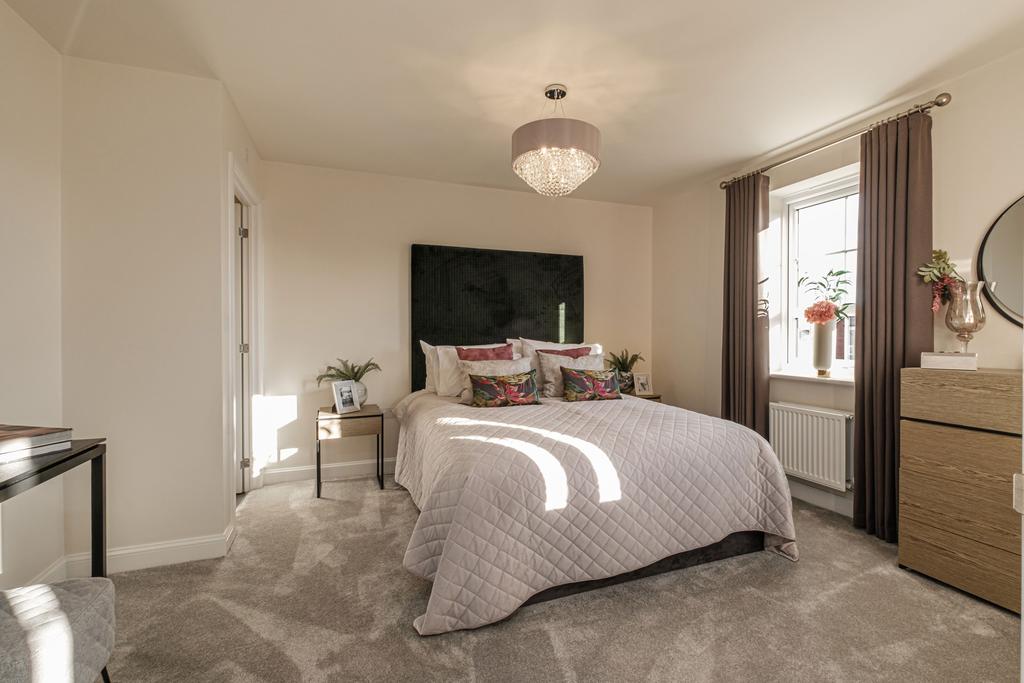 Interview view of bed 1 in our Hale 4 bed home