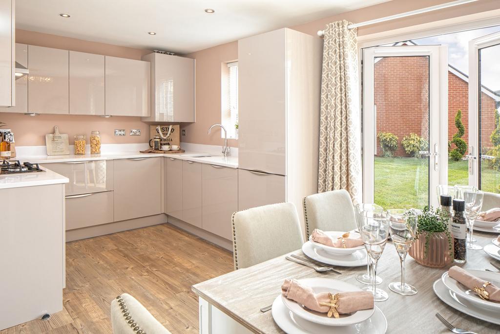 Kitchen and dining area moresby 3 bedroom home