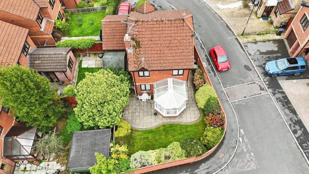 Rear of property