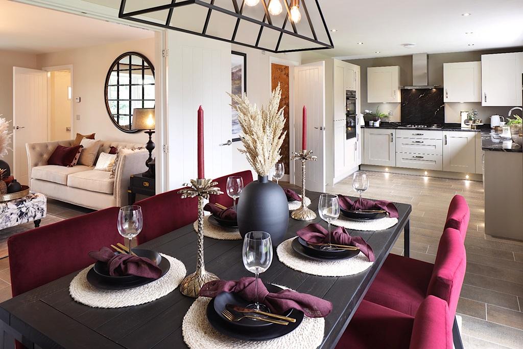 Open plan kitchen diner is perfect for...