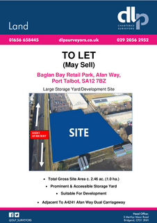 Land to rent, Afan Way Port Talbot SA12 7BY