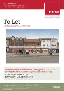 Retail property (high street) to rent, 6-8 High St Thame OX9 2BU