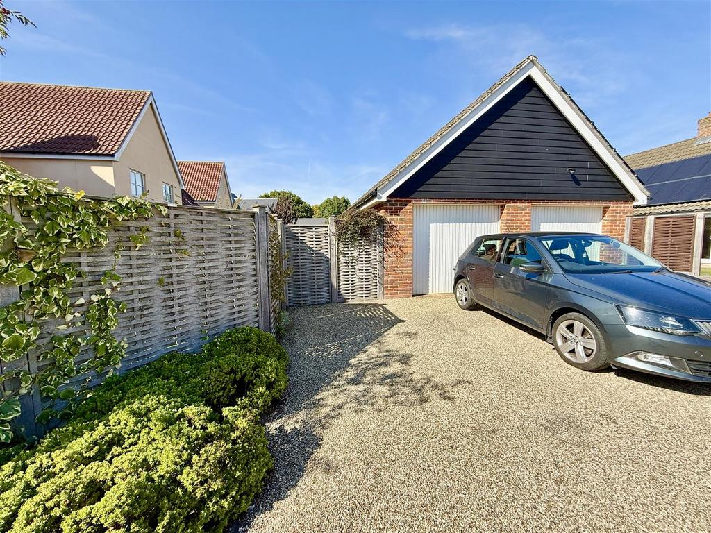 Driveway and garage