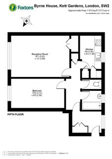 1 bedroom flat for sale, Byrne House, Kett Gardens, London, SW2