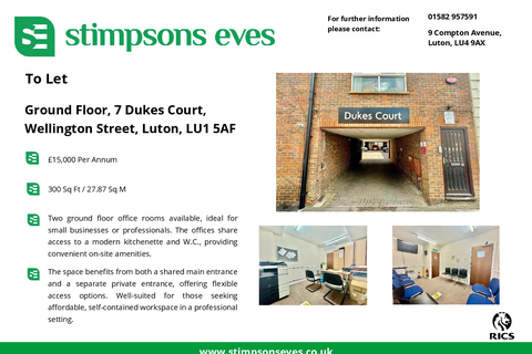 Office to rent, Wellington St Luton LU1 5AF