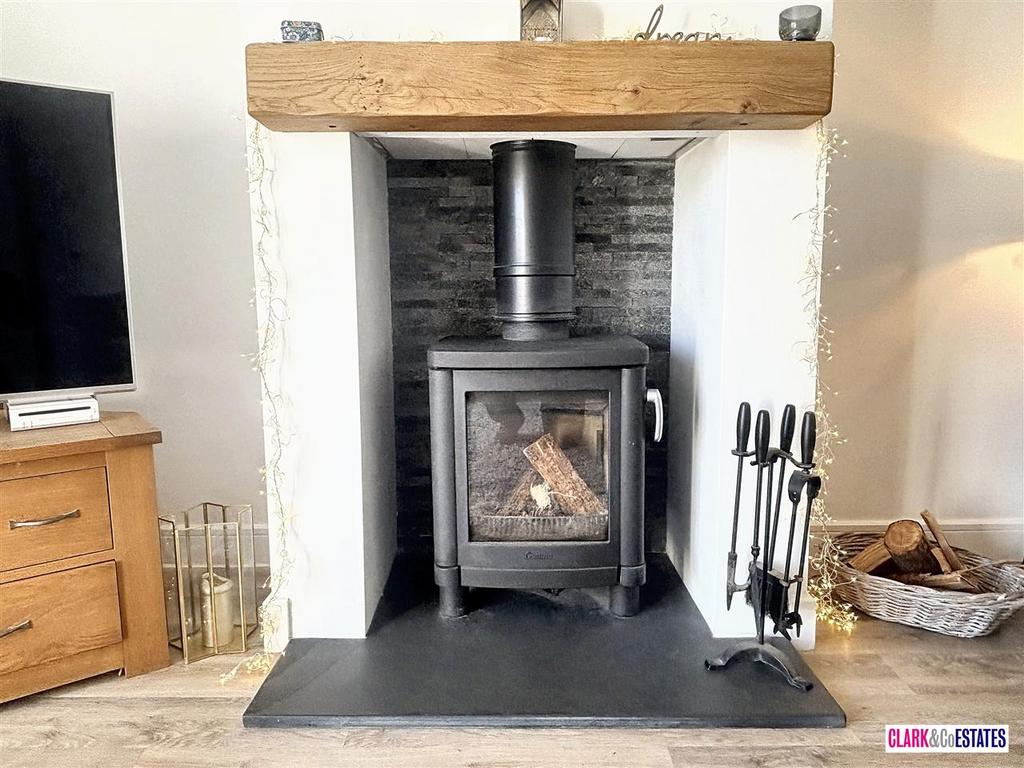 Fireplace with Log