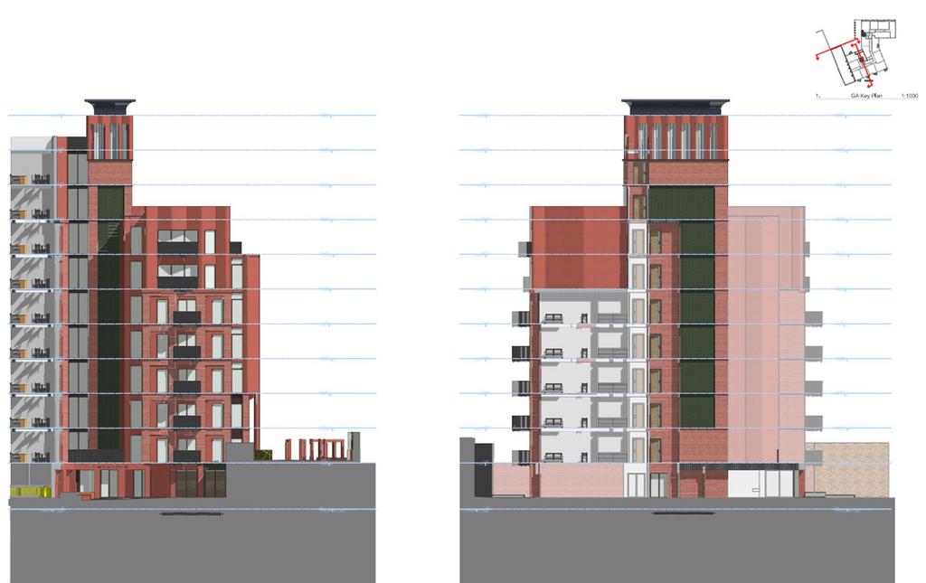 Proposed Front &amp; Courtyard Of Block B