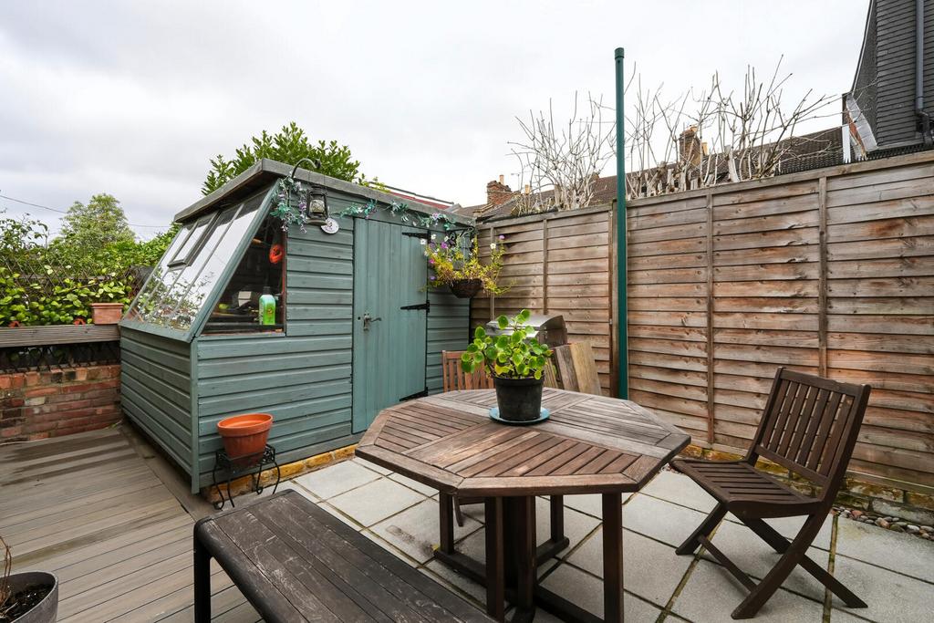 Garden view, out buildings