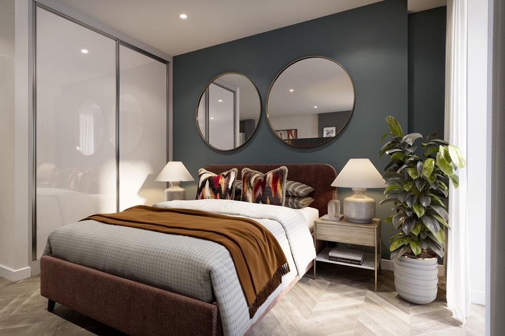 Plenty of space for a large bed