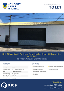 Distribution warehouse to rent, London Rd Liss GU33 7NT