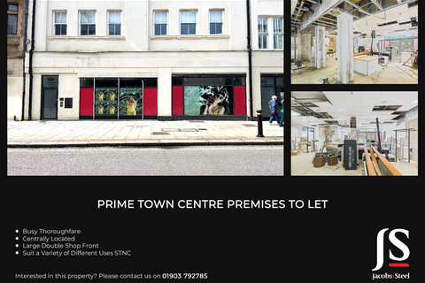 Retail property (high street) to rent, 19-23 South St Worthing BN11 3AN